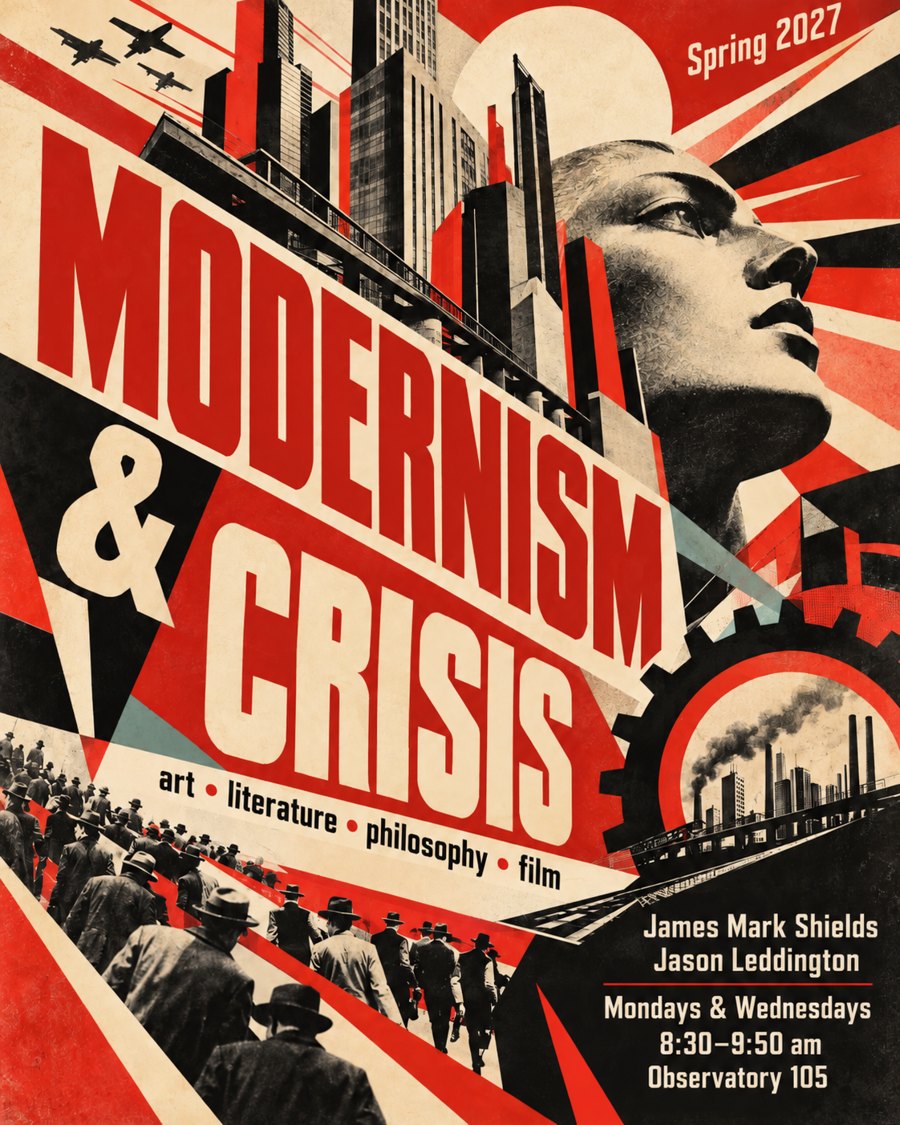 Modernism & Crisis (course poster)