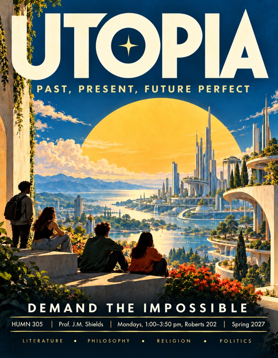 Utopia: Past, Present, Future Perfect (course poster)